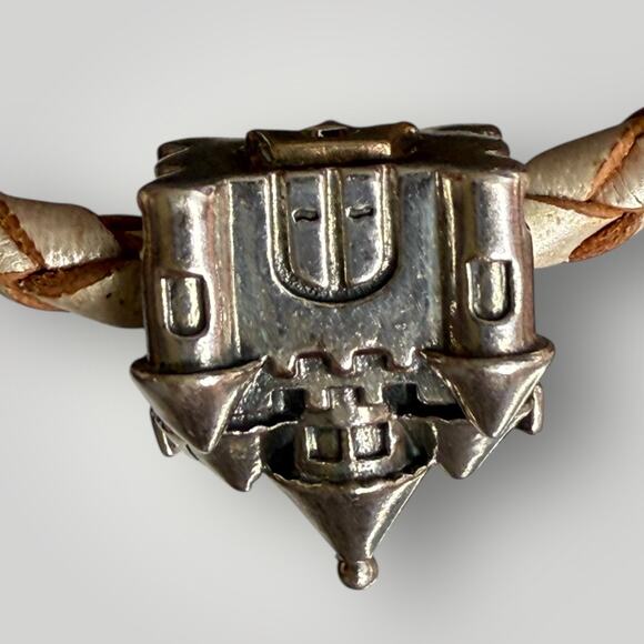 Pandora Leather Bracelet 6.5 with Charms 2 pcs - Picture 7 of 16